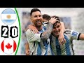 Argentina 2-0 Canada - All Goals & Highlights - Copa America 2024