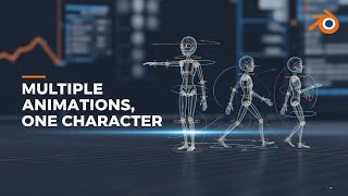 How Add Multiple Animations on One Character in Blender – Easy Tutorial ✊😀
