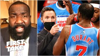 Steve Nash must hold KD, Kyrie and Harden accountable - Perk has concerns about the Nets |First Take