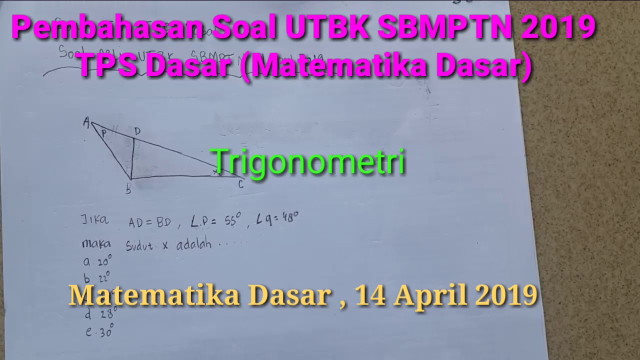 Contoh Soal Utbk 2019 Dan Pembahasannya