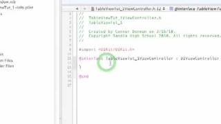 iPhone SDK - UITableView (Part 1)