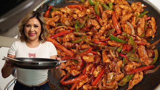 How To Make Restaurant Style FAJITAS At Home, quick & easy recipe!