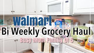 ONCE A MONTH GROCERY HAUL | WALMART AND SAMS CLUB GROCERY HAUL | BUSY MOM GET IT ALL DONE