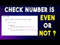 Java Program to Check Even or Odd Number | Simple Java Tutorial for Beginners