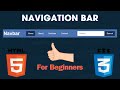 Navbar HTML CSS Tutorial For Beginners