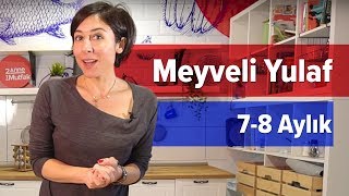 Bebekler için Kahvaltı - Meyveli Yulaf (8 Ay+) | İki Anne Bir Mutfak