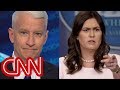 Anderson Cooper mocks Sarah Sanders' 'transparent' legacy