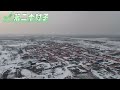 雪后的农村静悄悄，像是时间停住了脚步 a silent village after snow time stands still