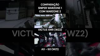 Comparando as Snipers do Warzone 1 com Warzone 2 #shorts