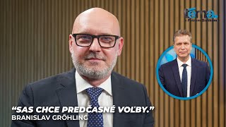 SaS chce predčasné voľby | Branislav Gröhling, predseda strany SaS