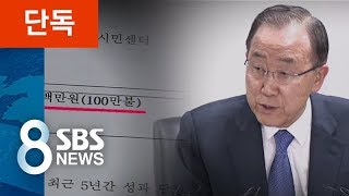 [단독] '홈피·직원도 없는데'…반기문 단체 '묻지마 지원' 논란 / SBS