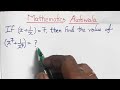 If (x+1/x)=7,then find the value of :(x)7+(1/x)7=?