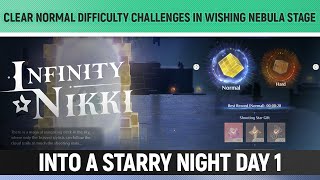 Infinity Nikki - Clear Normal Difficulty challenges in Wishing Nebula stage - Into a Starry Night