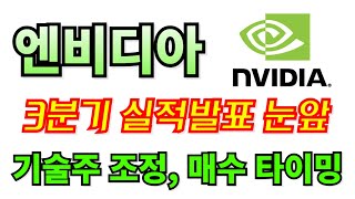 [ 엔비디아 ]  3분기 실적발표 눈앞, 하필 기술주 조정? 오히려 타이밍 입니다 #엔비디아 #NVDIA #AI #반도체 #테마주 #급등주