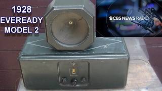 1928 Eveready Model 2 AM TRF Radio Resurrection CBS Radio News End 98 Year Old Capacitors