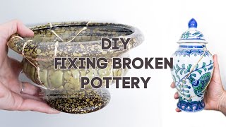 Fixing Broken Pottery - Inspired By Kintsugi