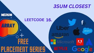 3SUM CLOSEST | Leetcode 15 | Array questions for Interview | Two Pointer | DSA in Java | Javascript