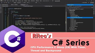 CPU Performance C Sharp (C#) With Timer, Thread and Background