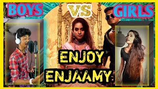 #Enjoy enjaami| kuthu cover short| boys vs girls| sachinjas cover song