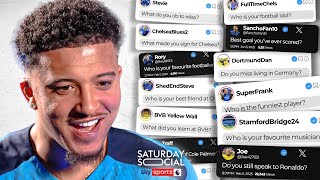 Jadon Sancho answers the internet’s most asked questions… 👀 | Jadon Sancho Fan Q\u0026A