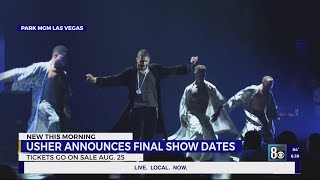 Usher announces final show dates