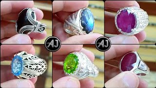 Fancy and most recommended handmade men rings designs|gents silver rings|A.j collection official