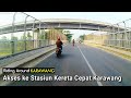 Akses menuju Stasiun Kereta Cepat Karawang via Jalan Badami Loji