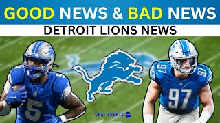 Today's Lions News: GOOD News \u0026 BAD, Dan Campbell Speak To Media + Aaron Glenn