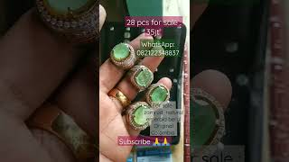 Natural emerald beryl ( zamrud Colombia ) - 28 pcs || price : 35jt#shorts#gemstonejewelry