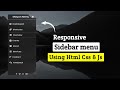 Sidebar Menu With Smooth Animation | HTML CSS JS | Mayancoders