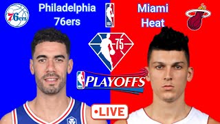 Game 5 NBA Playoffs Philadelphia 76ers at Miami Heat  NBA Live Scoreboard Interga