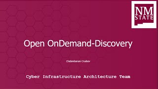 Open OnDemand - Discovery