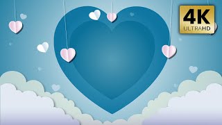 Romantic Valentine's Day Blue Motion Graphic Animation Royalty Free
