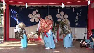 令和７年若宮八幡社新春初舞　奉納神楽豊饒神楽『戸開』