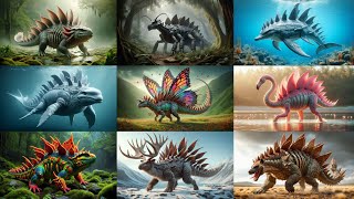 Incredible Animal Fusion Hybrid! Dinosaur (Stegosaurus, Part 1) Hybrid with Other Animal Species!