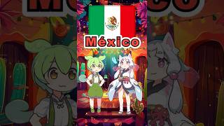 Sing states of Mexico #shorts #zundamon＃ずんだもん＃東北イタコ＃アルプス一万尺 #mexico