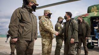 Ukraine's Zelensky visits frontline amid rising tensions with Russia