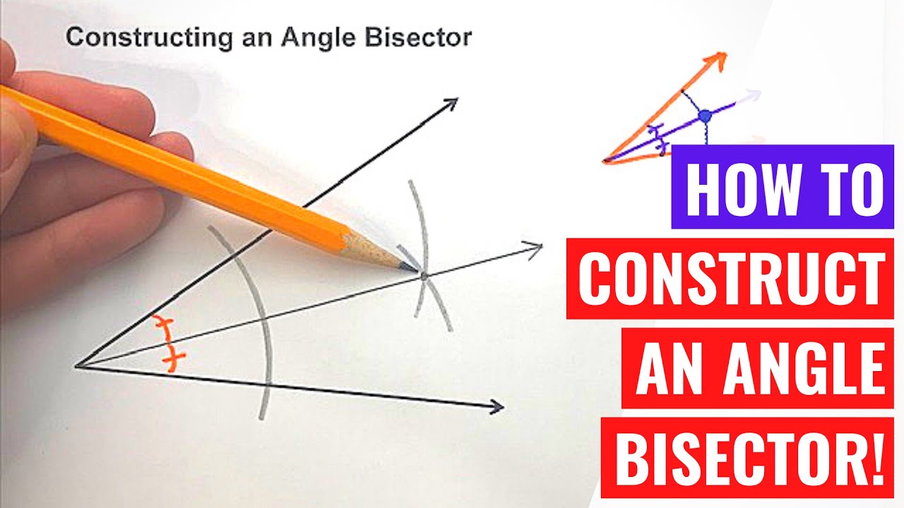 Constructing An Angle Bisector Youtube