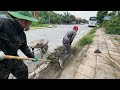 crazy idea two guys gym practice by cleaning and cutting grass with simple tools