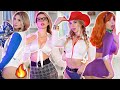 TIGHT and SHORT Halloween Costumes try-on!! | Fashion Nova