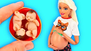 30 DIY Barbie Hacks: Barbie Twin Babies, all my baby dolls, and more!