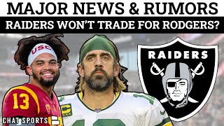 MAJOR Raiders Rumors On Aaron Rodgers, Caleb Williams, Jimmy Garoppolo + NFL News On Derek Carr