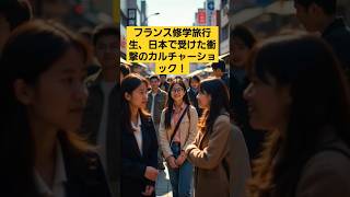 【海外の反応】フランス修学旅行生、日本で受けた衝撃のカルチャーショック！ #外国の反応＃日本賞賛