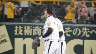 2014.9.4 甲子園　６８，８，９　試合終了ヒップタッチ