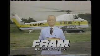 Fram oil filter commercial 1982