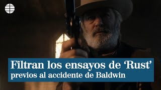 Filtran vídeos de ensayos de Alec Baldwin con la pistola que acabó con la vida de Halyna Hutchins