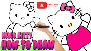 How To Draw Hello Kitty🔥New Lesson With Super Easy Drawing Step by Step #Multiknik