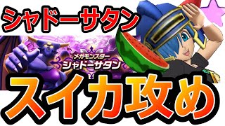 【ドラクエウォーク】シャドーサタンをスイカ主力のバギ属性染めで攻める!!【シャドーサタン】