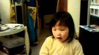 Giovanna sing "Whats The Weather Like Today"  in 23 months