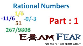 Maths Rational Numbers part 1 (Introduction) CBSE Class 7 Mathematics VII
